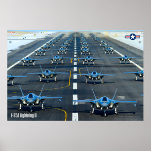 POSTER F-35A ÉCLAIRAGE II