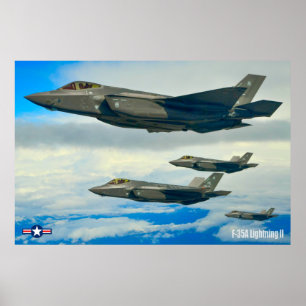 POSTER F-35A ÉCLAIRAGE II