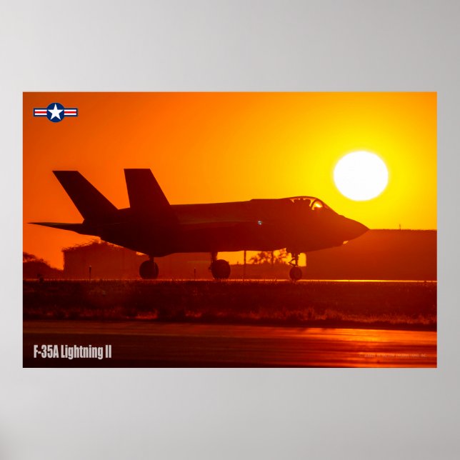 POSTER F-35A ÉCLAIRAGE II (Devant)