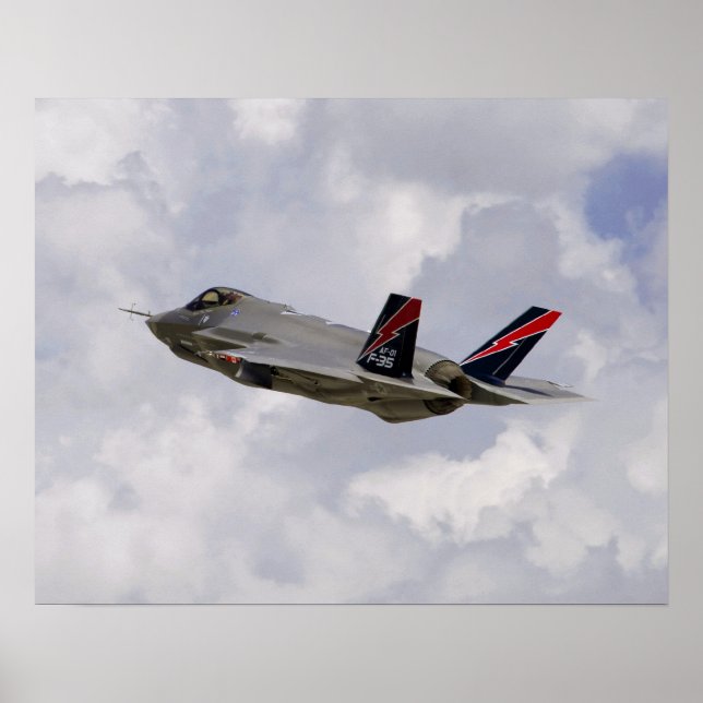 Poster F-35A Lightning II Joint Strike Fighter Aircraft (Devant)