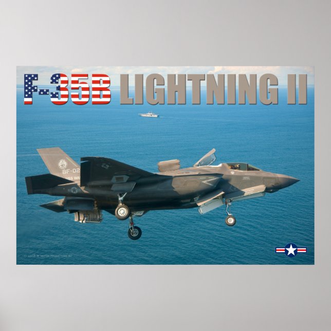 POSTER F-35B ÉCLAIRAGE II (Devant)