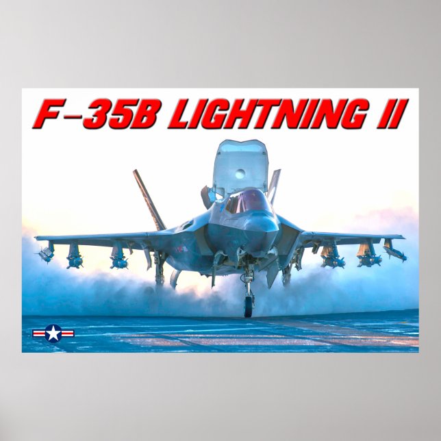 POSTER F-35B ÉCLAIRAGE II (Devant)