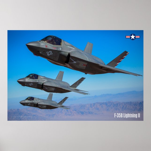 POSTER F-35B ÉCLAIRAGE II (Devant)