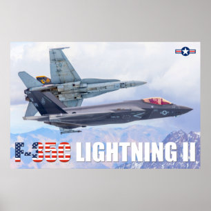 POSTER F-35C ÉCLAIRAGE II