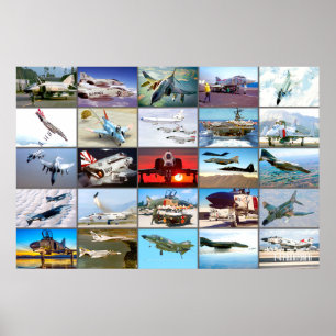 POSTER F-4 PHANTOM II "MONTAGE"