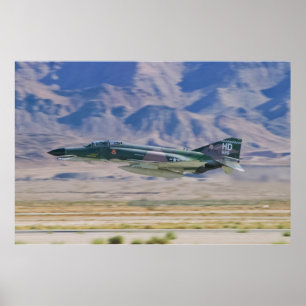 Poster F-4 Phantom II - Passe basse