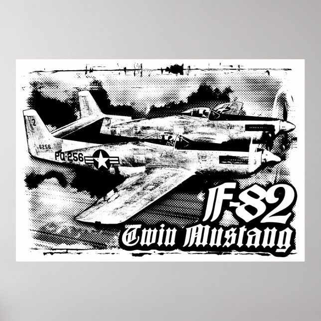 Poster F-82 Twin Mustang (Devant)