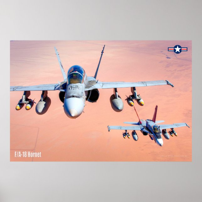 POSTER F/A-18 HORNET (Devant)
