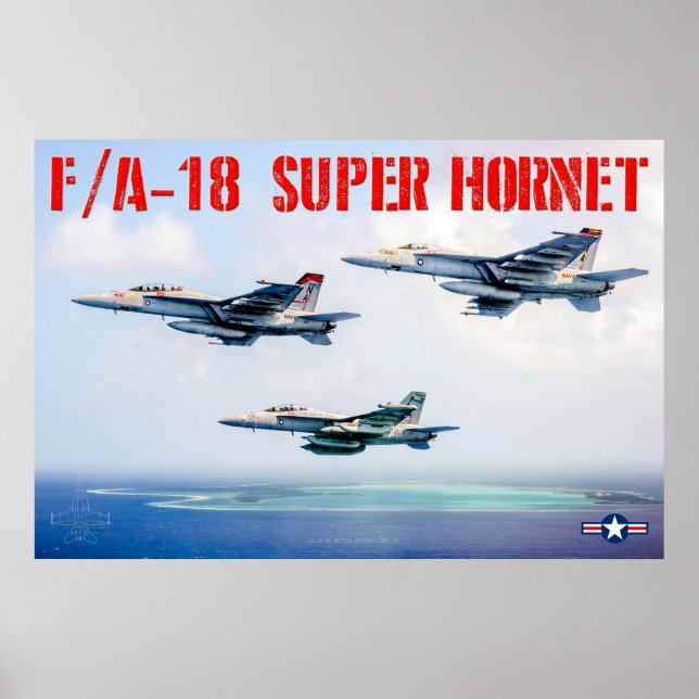 POSTER F/A-18 SUPER HORNET (Devant)