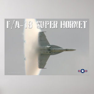 POSTER F/A-18 SUPER HORNET BOOM !