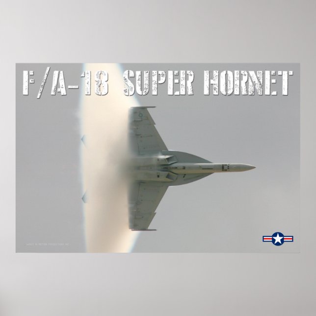 POSTER F/A-18 SUPER HORNET BOOM ! (Devant)