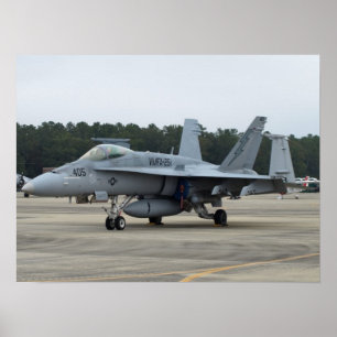 Poster F/A-18C of VMFA-251 from MCAS Beaufort, SC