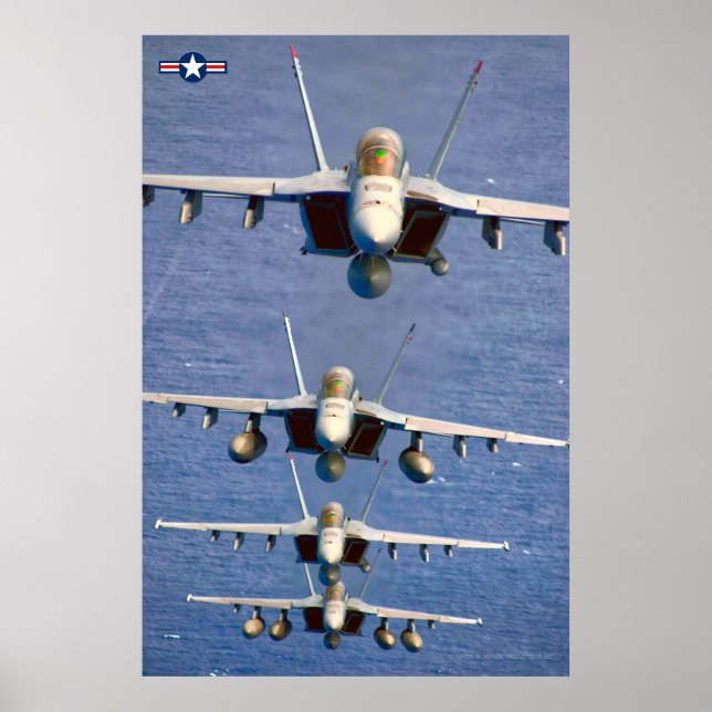 POSTER F/A-18F SUPER HORNET (Devant)