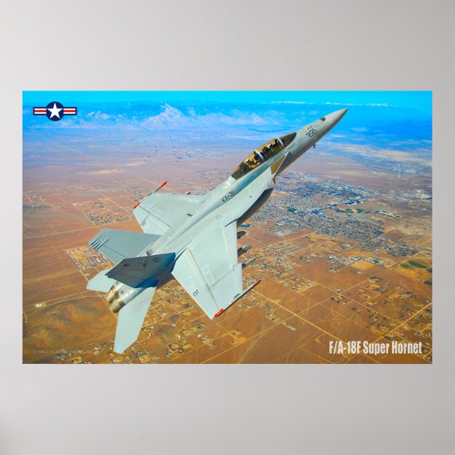 POSTER F/A-18F SUPER HORNET (Devant)