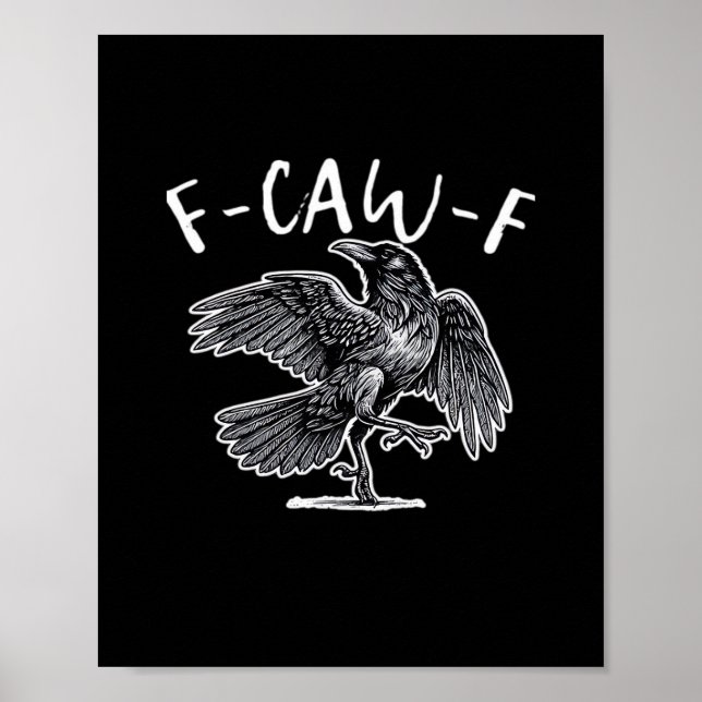 Poster F-Caw-F Classic Retro (Devant)