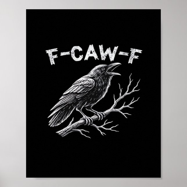 Poster F-Caw-F Classic Retro Style (Devant)