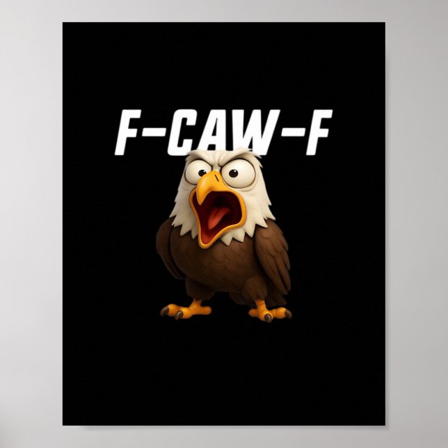 Poster F-Caw-F Funny F-Caw-F Gear Retro Classic (Devant)