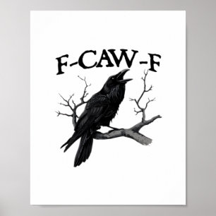 Poster F Caw F Graphique Vintage Classique