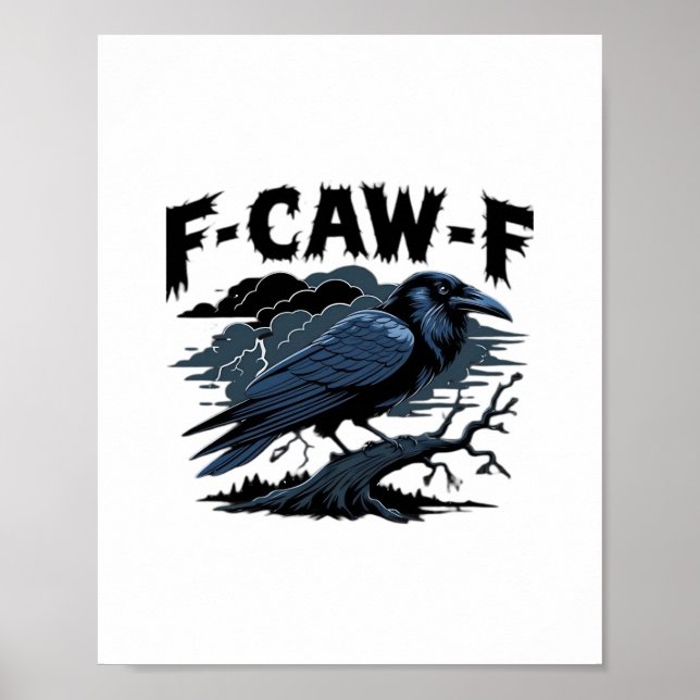 Poster F-Caw-F Minimal Clean (Devant)