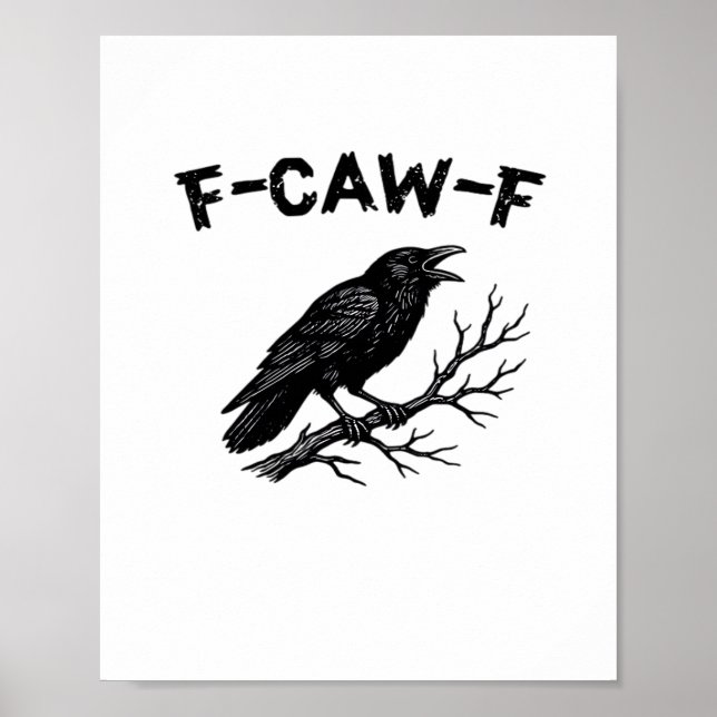 Poster F-Caw-F Minimal Clean (Devant)