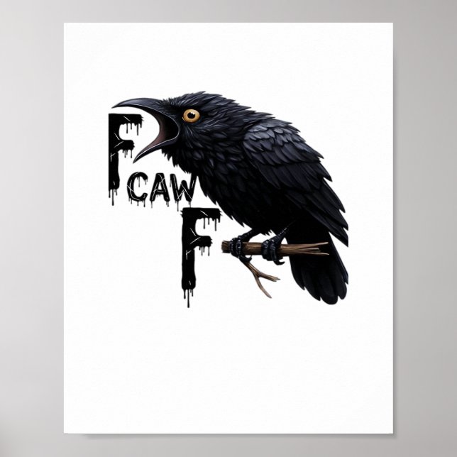 Poster F Caw F Rétro Classique (Devant)