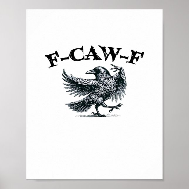 Poster F-Caw-F Retro Style (Devant)
