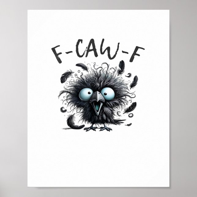 Poster F Caw F Style Rétro Classique (Devant)
