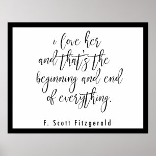 Poster F. Scott Fitzgerald