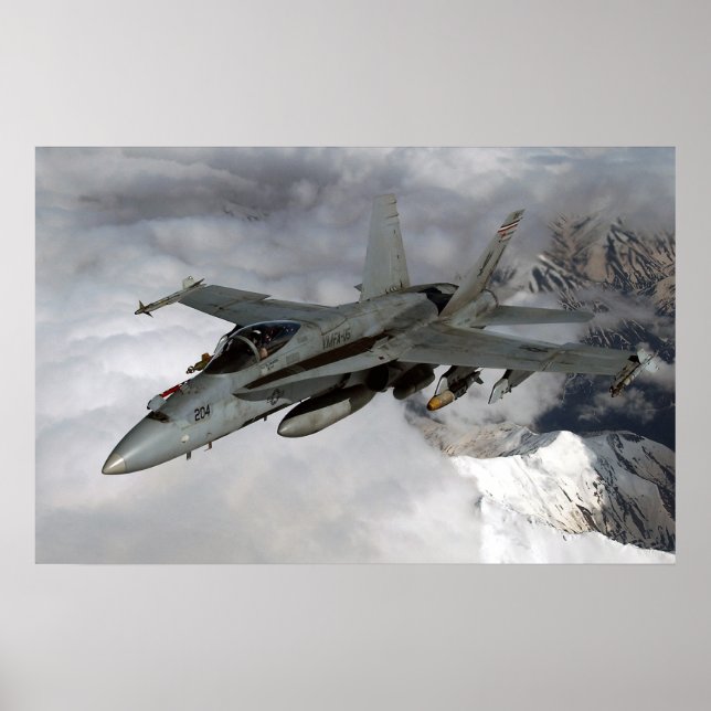 Poster FA-18 Hornet (Devant)