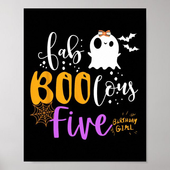 Poster Fab Boo Lous 5 ans Ghost Boo Halloween 5th Bi (Devant)