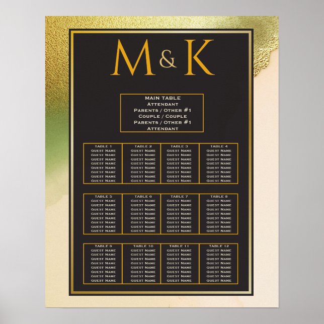 Poster Fab Chartreuse 🤵 audacieux et élégant Mariage bud (Devant)