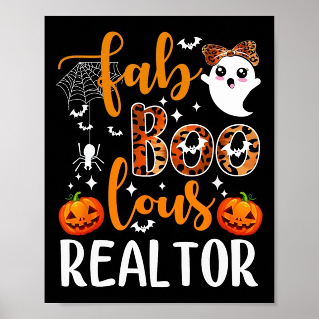Poster Faboolly Realtor Halloween Realtor Immobilier Ag (Devant)