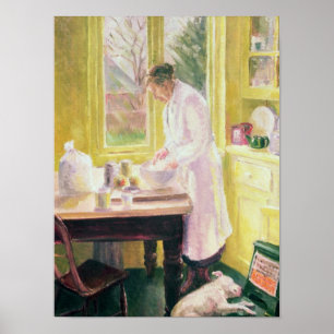 Poster Fabrication de la tarte aux pommes