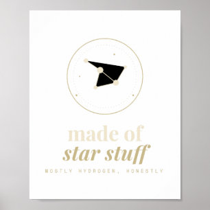 Poster Fabriqué à partir de trucs d'étoiles Astronomie cé
