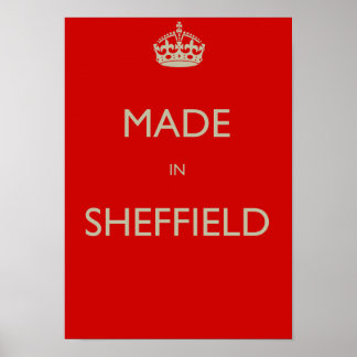 Poster Fabriqué à Sheffield