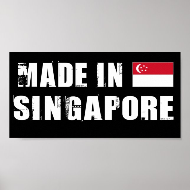 Poster Fabriqué à Singapour (Devant)