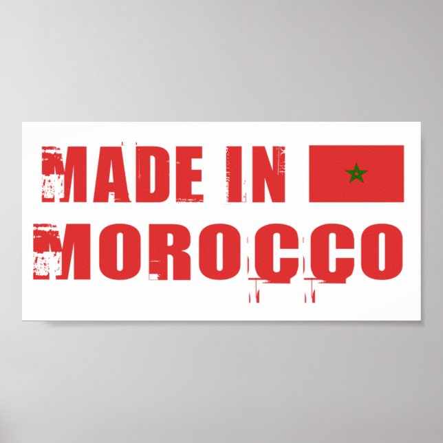 Poster Fabriqué au Maroc (Devant)