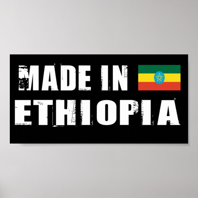 Poster Fabriqué en Ethiopie (Devant)