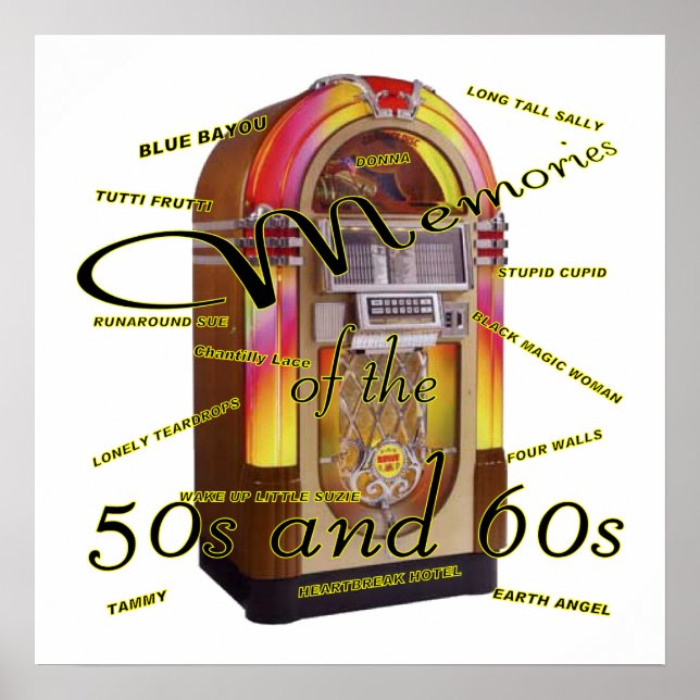 Poster Fabulous fifties juke box (Devant)