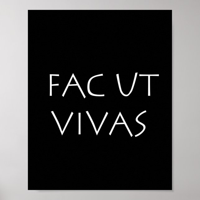 Poster Fac ut vivas (Devant)