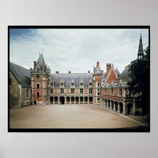 Poster Façade de la Louis XII Wing, 1498-1503 (Devant)
