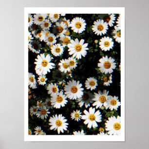 Poster Face à Daisy Emoji