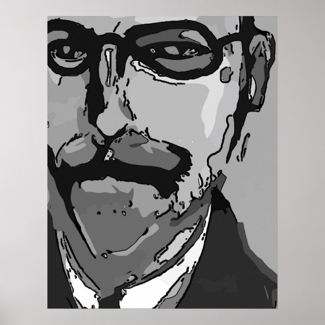 Poster Face Abstraite (Devant)