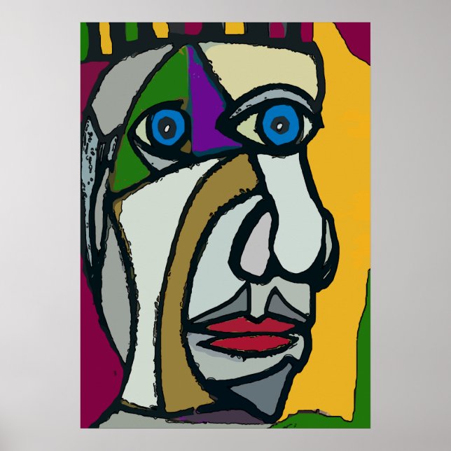 Poster Face Abstraite 12 (Devant)