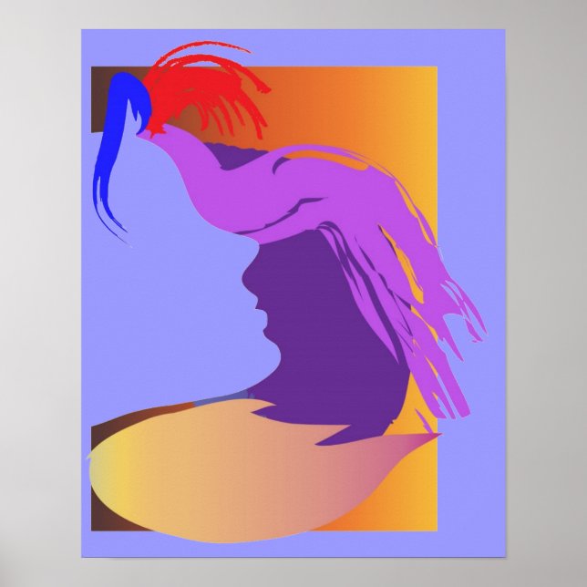 Poster Face bleue (Devant)