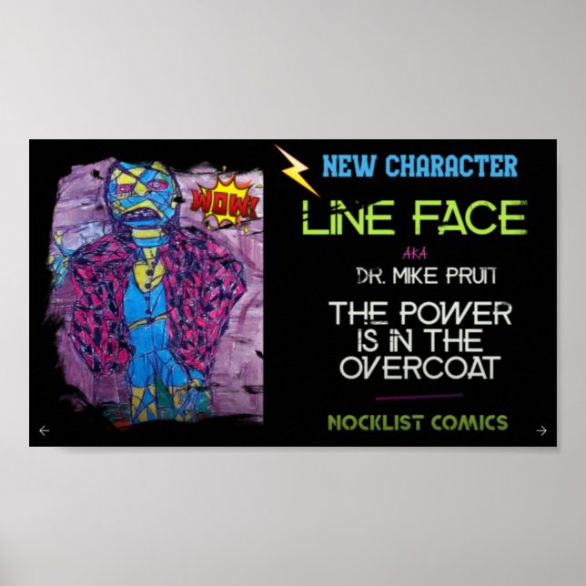 POSTER FACE DE LIGNE - PRUITS DE MIKE (Devant)