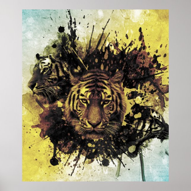 Poster face de lion (Devant)