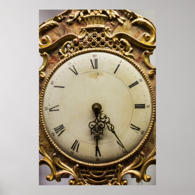 Poster Face d'horloge du 19ème siècle, Allemagne (Devant)