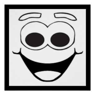 POSTER FACE HEUREUSE