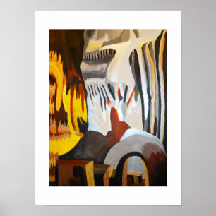 Poster Face in the Rocks